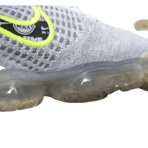NIKE Air VaporMax 2021 Flyknit 'Wolf Grey Volt' Running Shoes Size 5.5Y/W7 - Picture 12 of 16